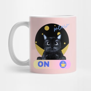 wake up cat, ON TIME Mug